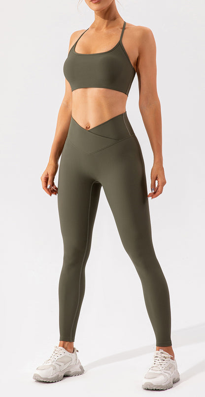 T back high support sports bra