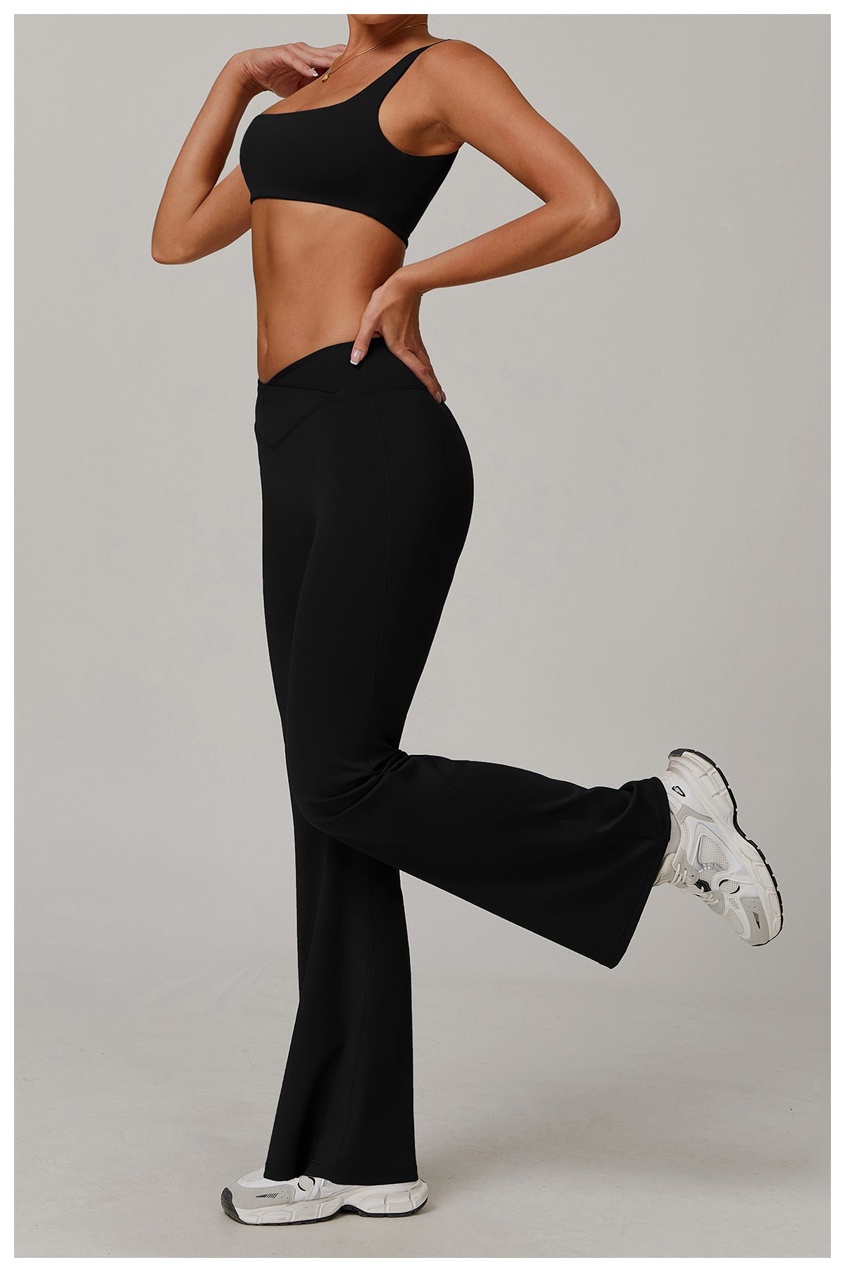 V shape waist trousers