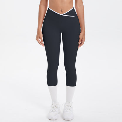 Cross waist leggings