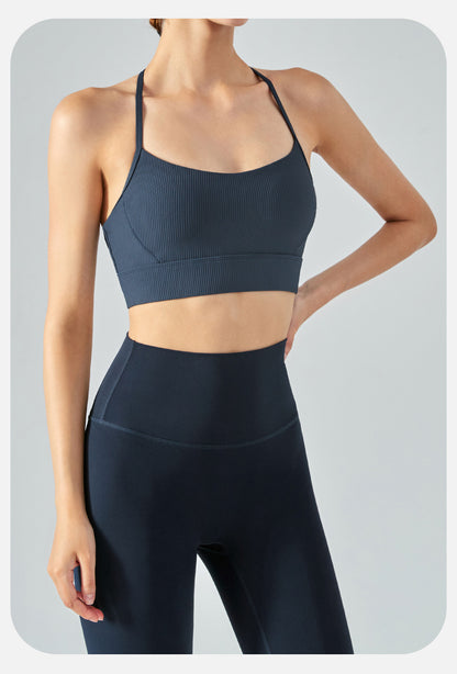 Spaghetti strap sports bra