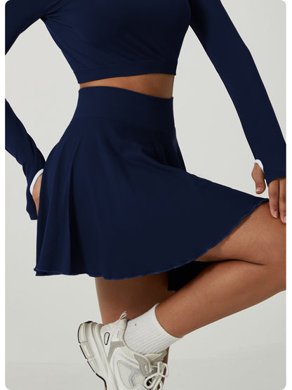 High waist tennis skirt