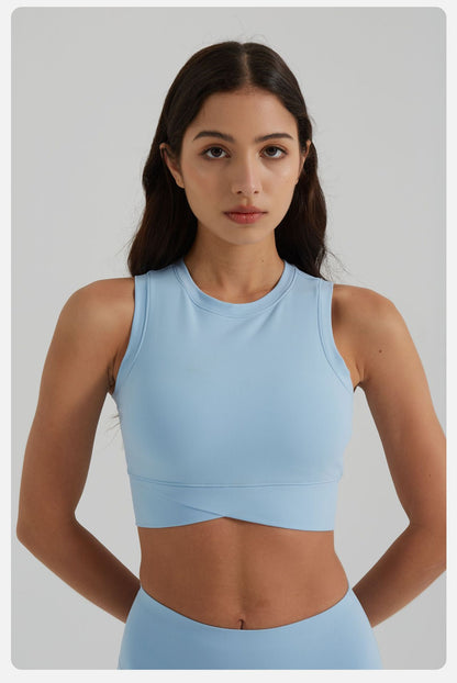 Medium support cropped vest