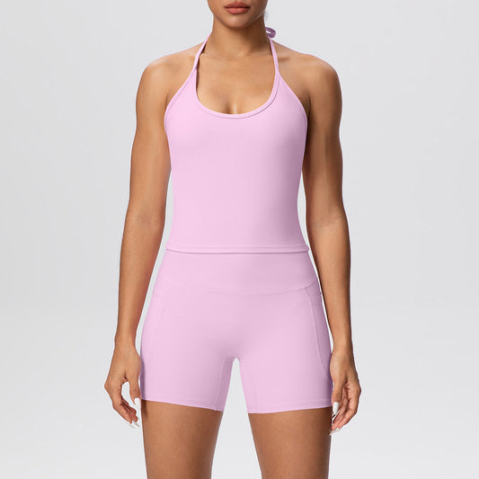 Halter neck Top & Shorts set