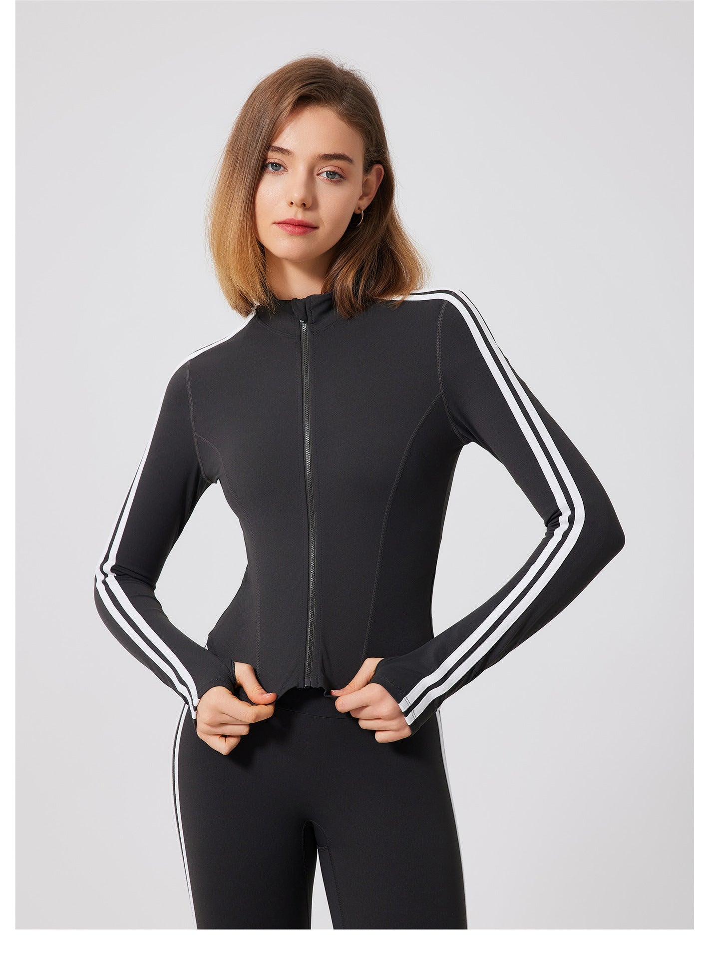 Striped sports jacket
