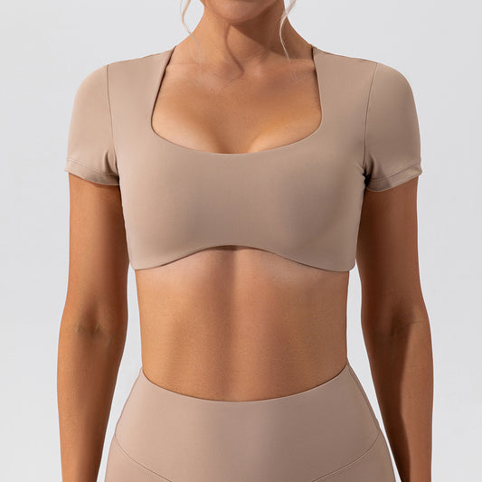 Short sleeve crop top