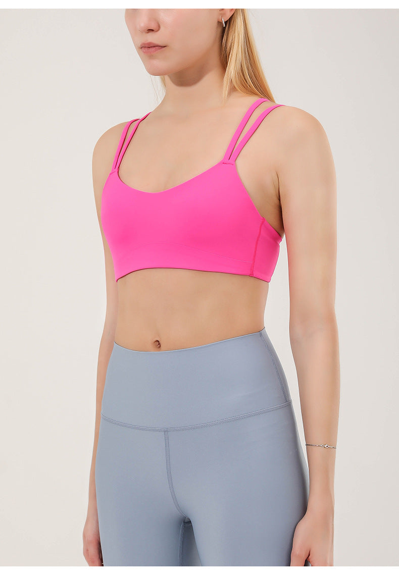 Double strap sports bra