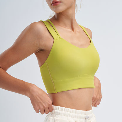 Cross back sports bra