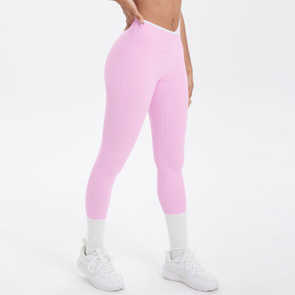 Cross waist leggings