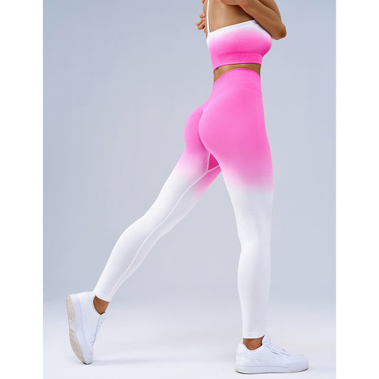 Matching ombre bra and leggings set