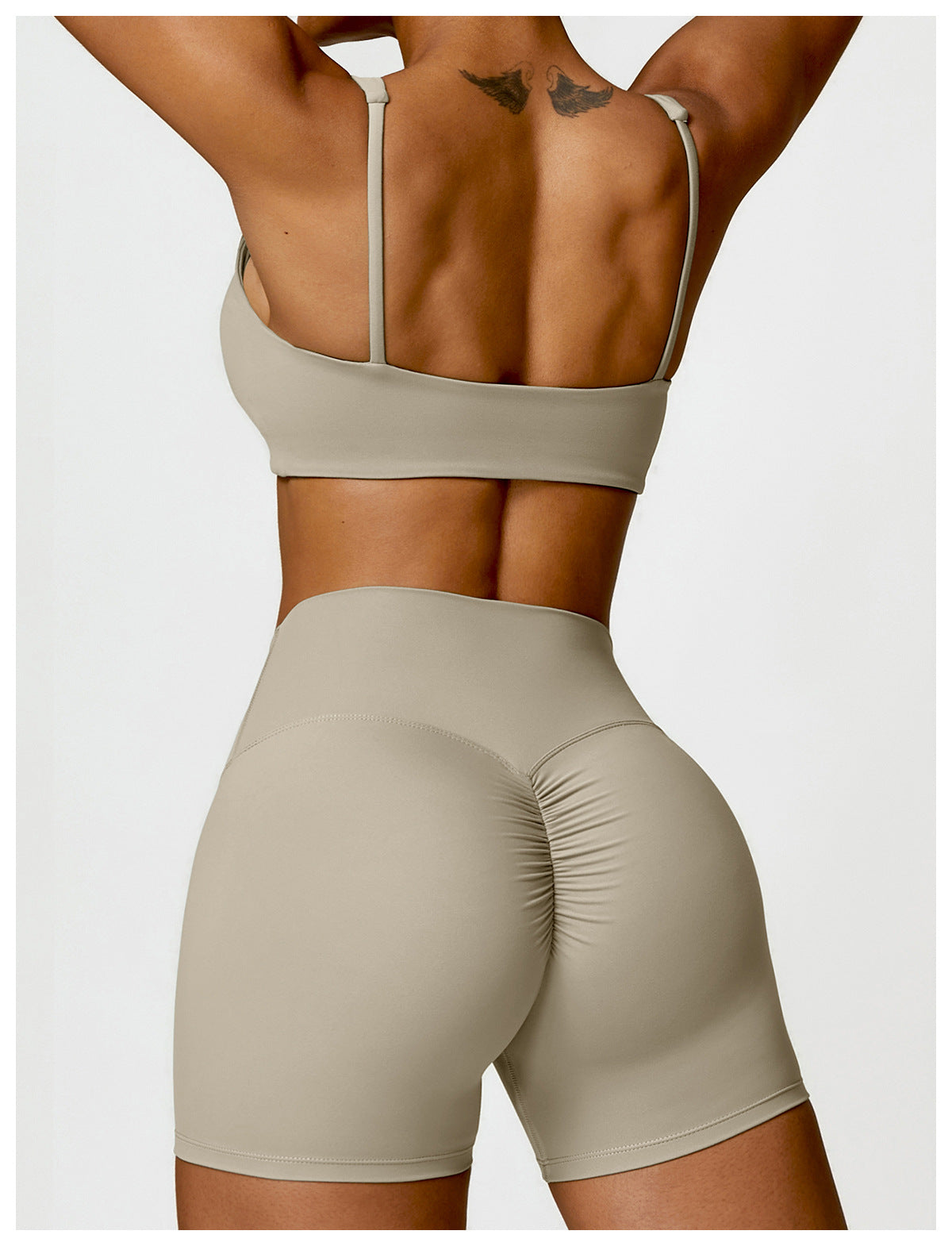 Quick dry seamless sports bra