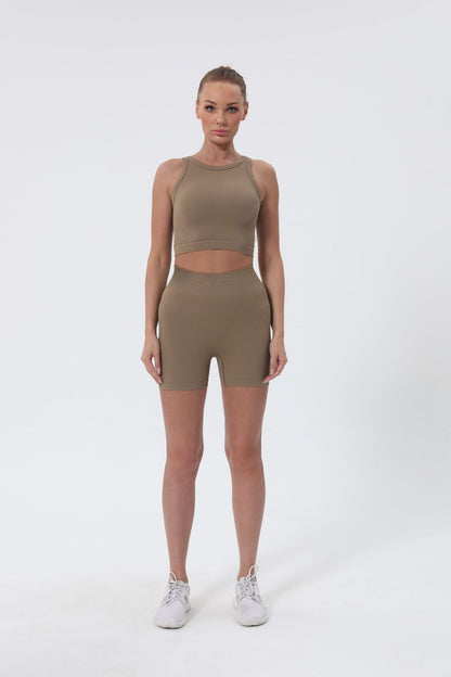 Medium support cropped vest