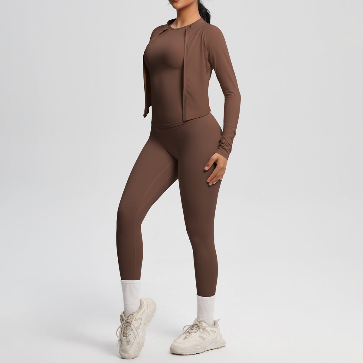 Three piece Jacket, top and leggings set