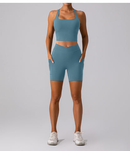 Brushed T back bra