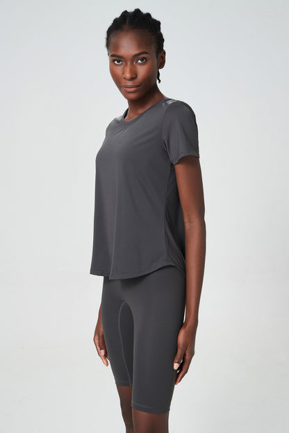 Matching T shirt and biker shorts set