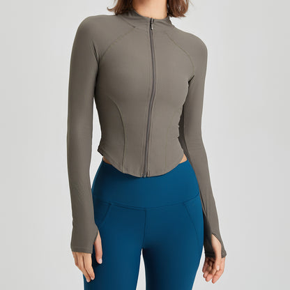 Cropped full sleeve jacket