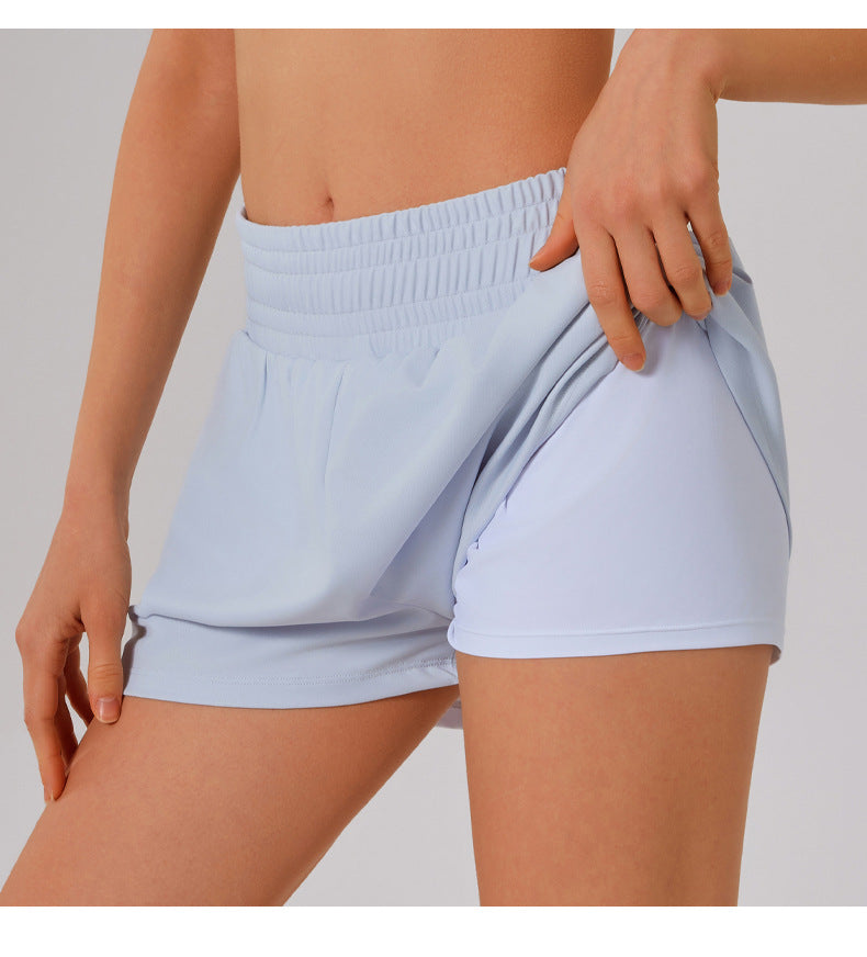 Quick dry running shorts with pockets