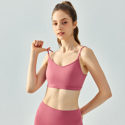 Backless sports bra