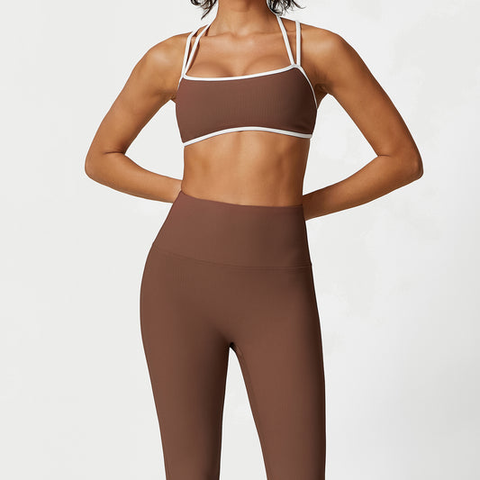 Contrast detail bra and legging separates