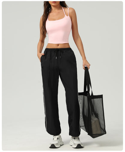 Double strap cropped vest