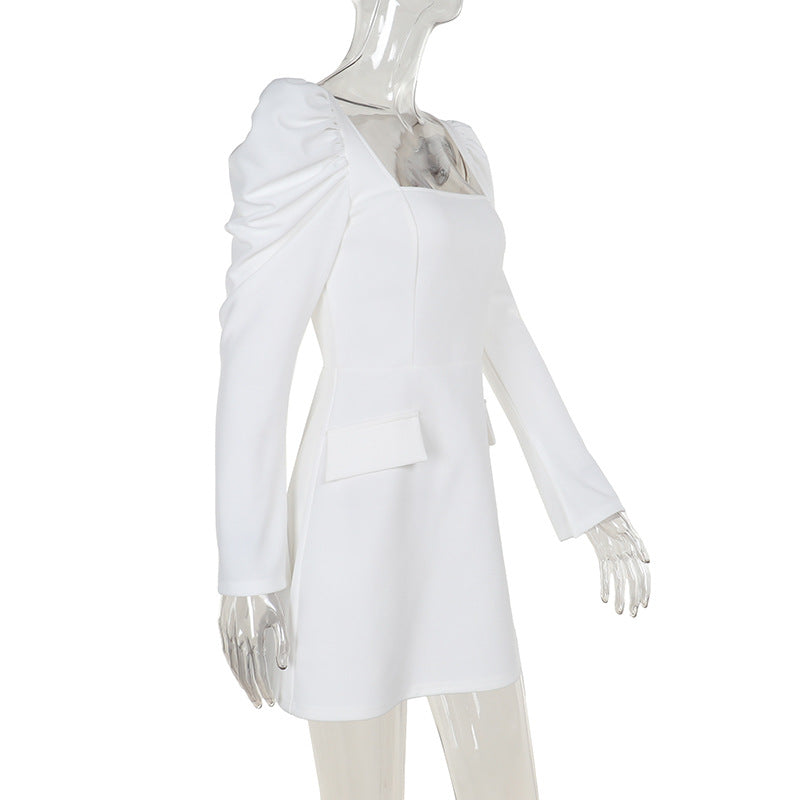 Square Collar Dress