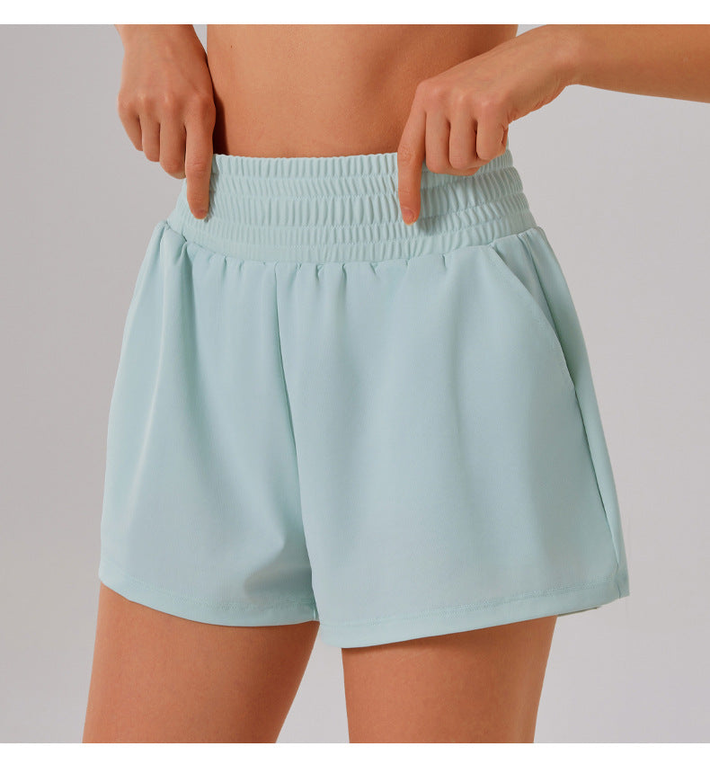 Quick dry running shorts with pockets