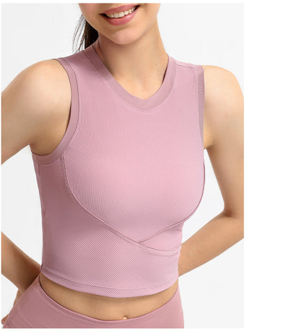 Rib sleeveless vest
