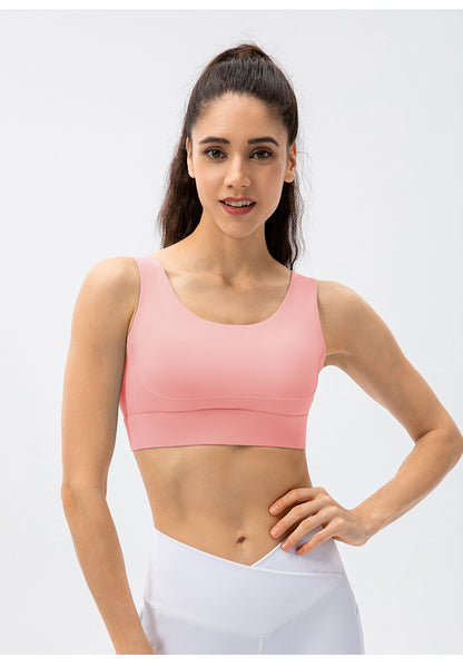 Cross back sports bra