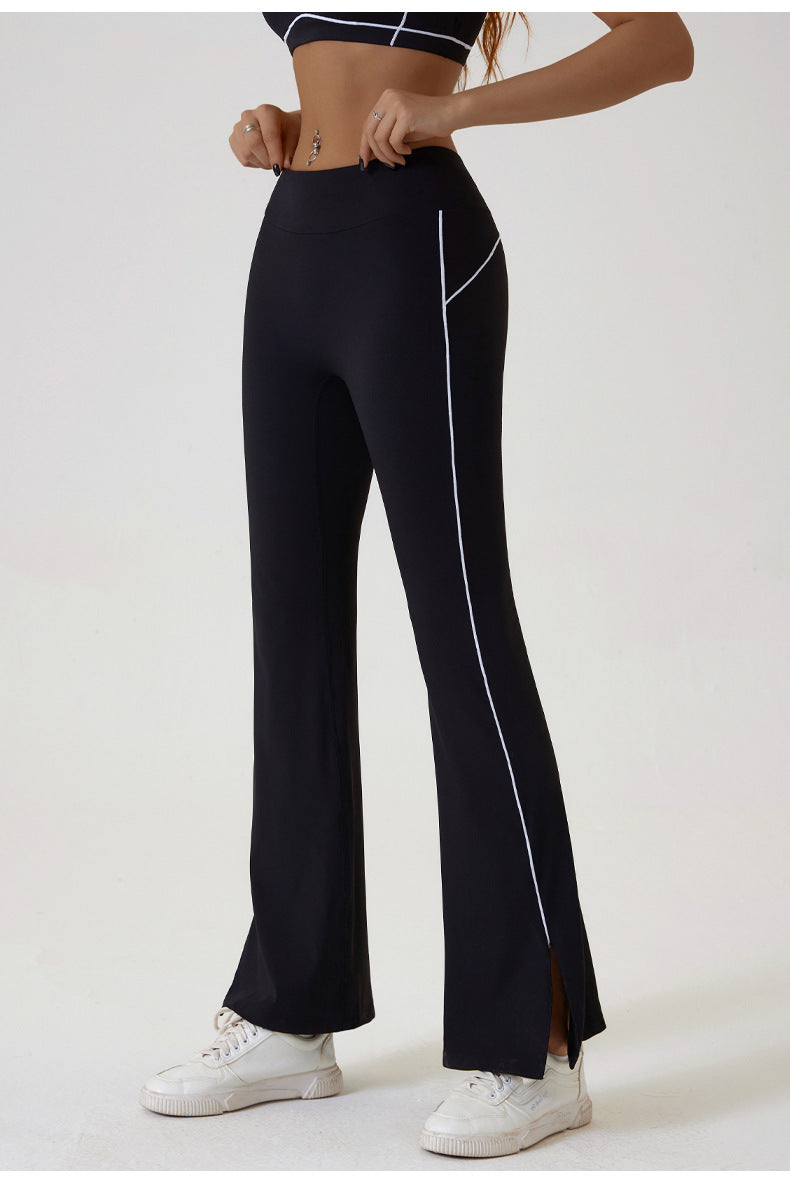 Contrast trim trousers