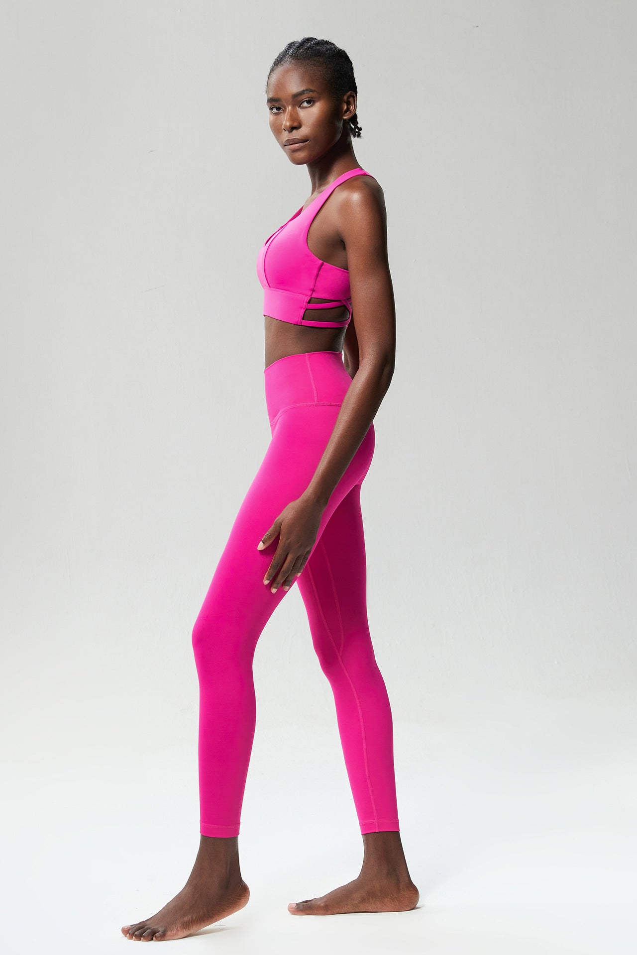 Cross back sports bra