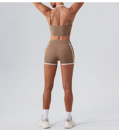 Contrast detail sports bra