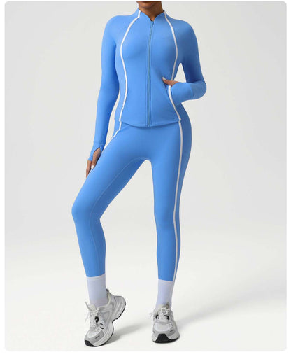 Contrast trim leggings