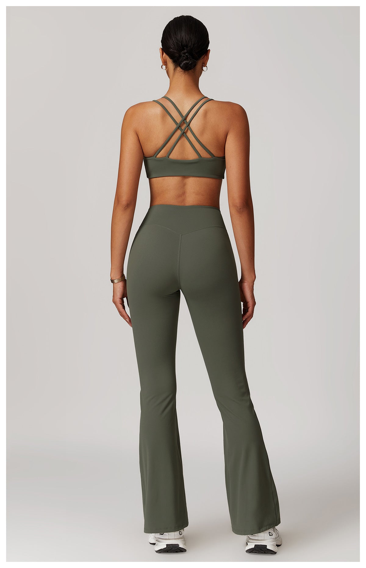 Double strap high support bra