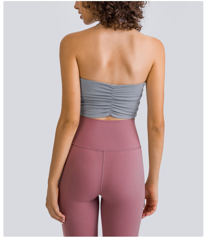 Halter neck sports bra
