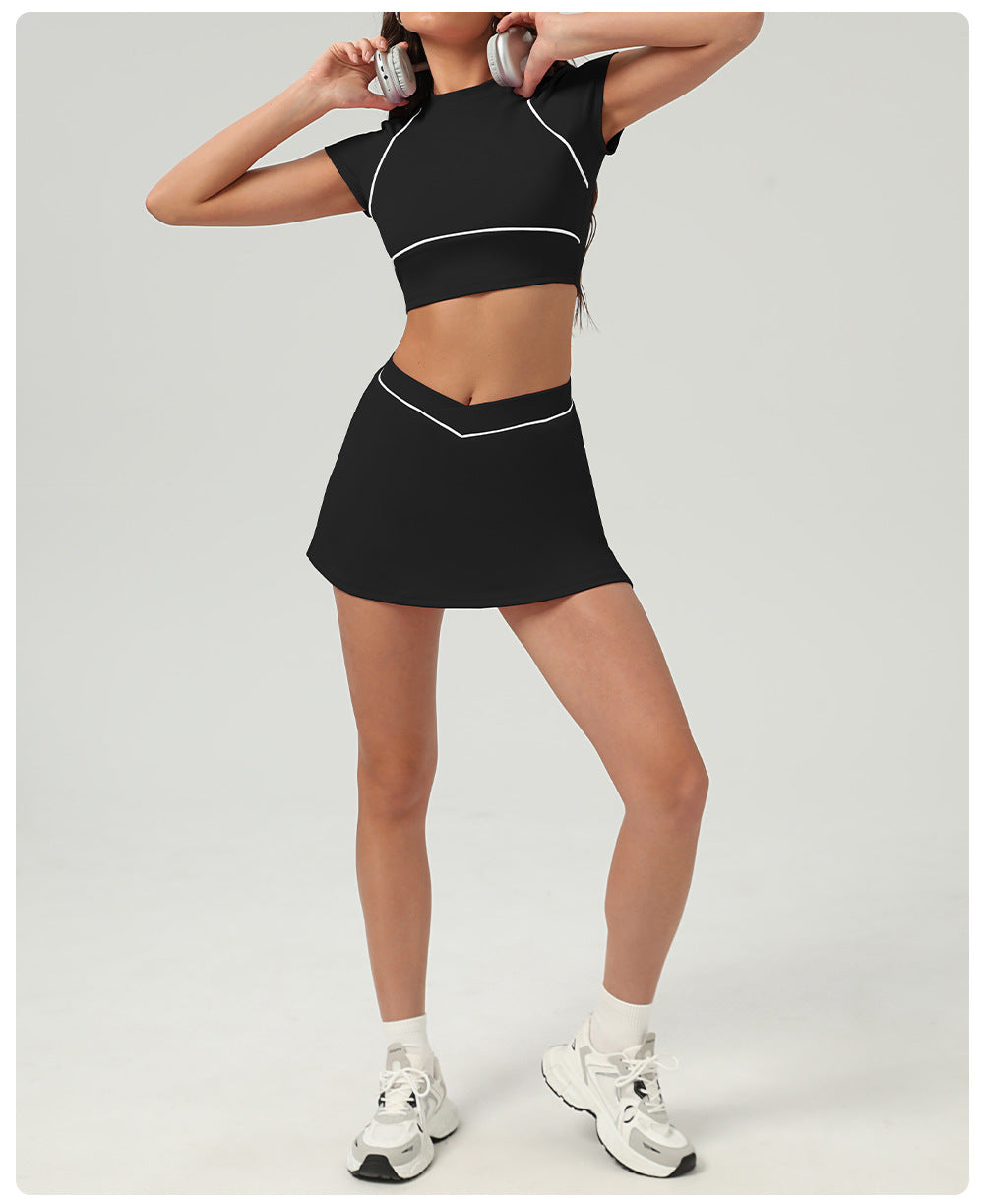 Matching Cropped top & Trousers / Skort set