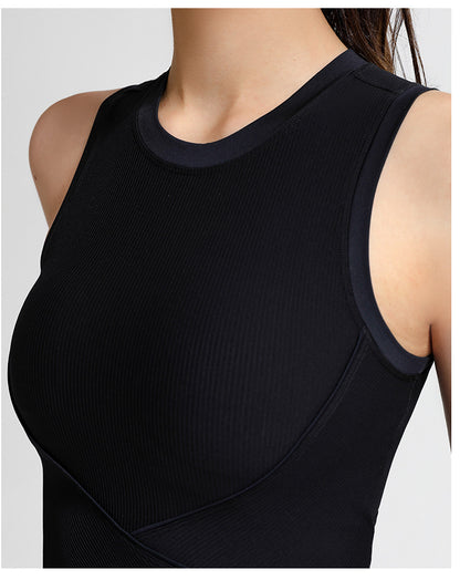 Rib sleeveless vest