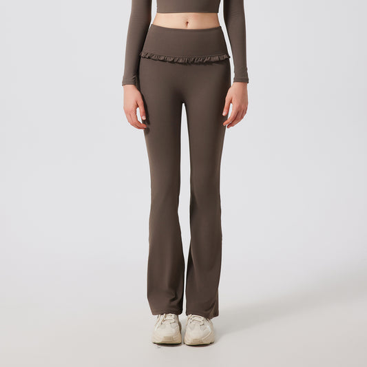 Ruffled Skinny Trousers