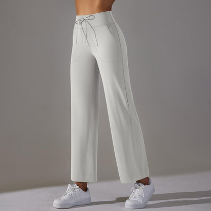 Straight leg trousers