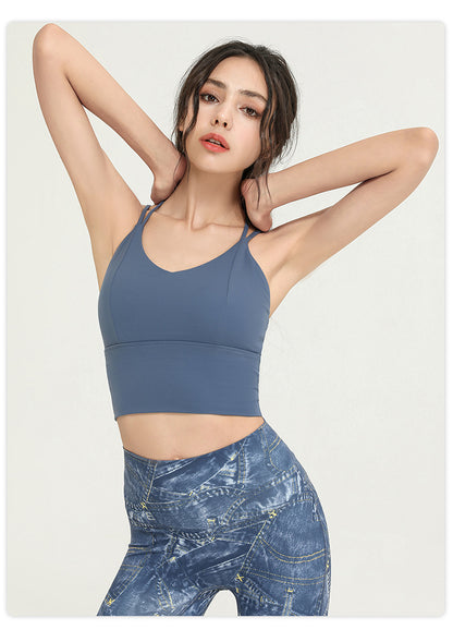 Double strap sports bra