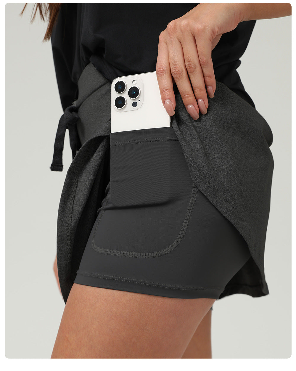 Drawstring skirt