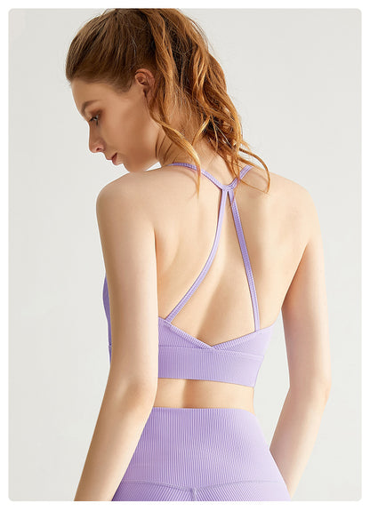 Spaghetti strap sports bra