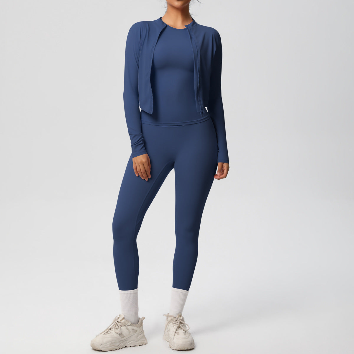 Three piece Jacket, top and leggings set