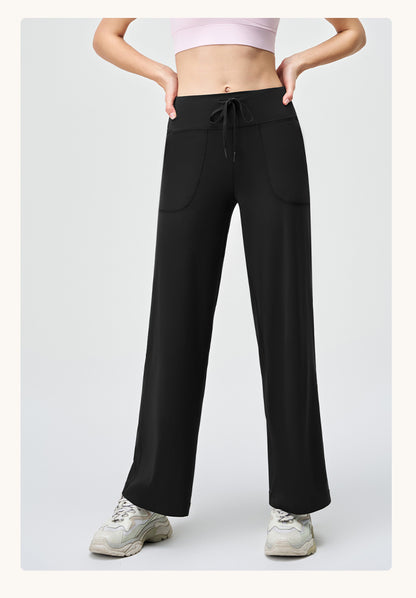 Straight leg trousers