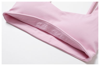 Quick dry seamless sports bra