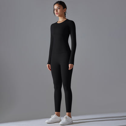 Brushed top and legging set