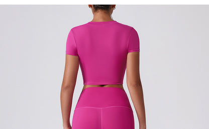 Short sleeve cropped top