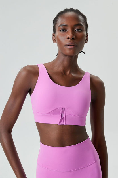 Seamless high support sports bra