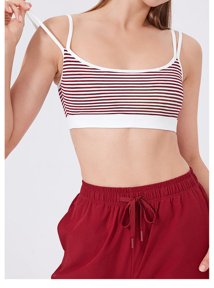 Stipe sports bra