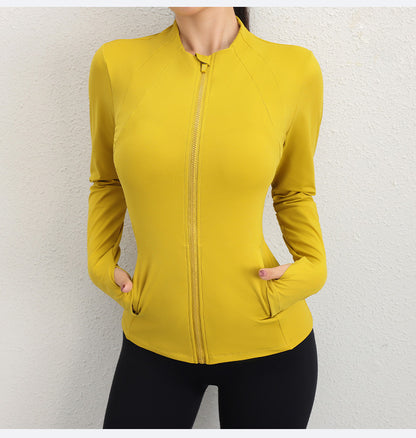 Zip front running top