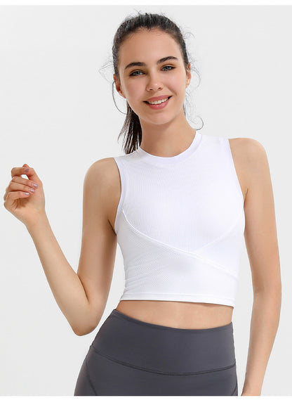 Rib sleeveless vest