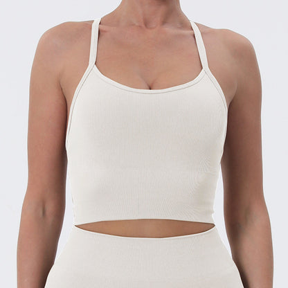 Medium support cropped vest